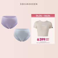 [SEKANSKEEN - Thương hiệu Hàn Quốc] Combo 2 Quần Lót Không Đường May Phối Ren Vải Sợi Tre-NEWSU3201