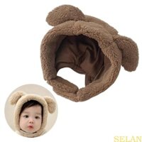 Sela Ấm Lei Feng Cap Bé Bảo Vệ Mùa Đông Bịt Tai Bonnet Chống Gió Cho Bé Trai Bé Gái