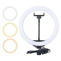 Selfie Ring Light with Tripod Stand – LED Circle Halo Light with Cell Phone Holder for Live Stream/Makeup/YouTube Video Recording/Photography