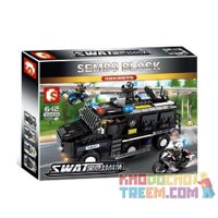 SEMBO 102438  ĐỘI CẢNH SÁT ĐẶC NHIỆM SWAT bộ đồ chơi xếp lắp ráp ghép mô hình Swat Special Force 705 khối