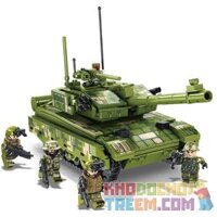 SEMBO 105425 105426 105427 105428  99A BATTLE 4 59 BỘ XE TĂNG CHARIOTS QN-506 TRẬN CHIẾN HAI INCH 04 NGƯỜI LÁI bộ đồ chơi xếp lắp ráp ghép mô hình Iron Blood Heavy Equipment Đặc Nhiệm Máu Và Sắt 1122 khối