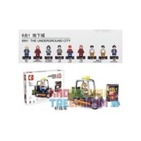 SEMBO 107016 107017 107018 107011 107012 107013 107014 107015  HẦM NGỤC 8 TRONG 1 bộ đồ chơi xếp lắp ráp ghép mô hình The Wandering Earth 8IN1 THE UNDERGROUND CITY Lưu Lạc Địa Cầu 1087 khối