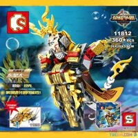SEMBO 11812 non Lego BIỂN ĐÔNG TRUNG QUỐC RỒNG VUA HOÀNG THÁI CỰC bộ đồ chơi xếp lắp ráp ghép mô hình King Of Glory Hegemony Game Liên Quân 360 khối