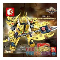 SEMBO 11888 non Lego CHIẾN BINH VÀNG bộ đồ chơi xếp lắp ráp ghép mô hình King Of Glory Hegemony Game Liên Quân 397 khối