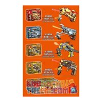 SEMBO 11898 11899 11900 11901 non Lego 4 TRONG 1 bộ đồ chơi xếp lắp ráp ghép mô hình King Of Glory Hegemony Game Liên Quân 633 khối