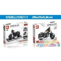 SEMBO 701118  ANH CHÀNG CỨNG RẮN HARLEY 883 bộ đồ chơi xếp lắp ráp ghép mô hình Motorcycle Motorbike HARLEY-DAVIDSON IRON 883 Xe Hai Bánh 189 khối