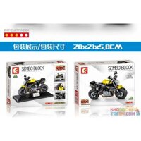 SEMBO 701121  BENOLI TNT600. bộ đồ chơi xếp lắp ráp ghép mô hình Motorcycle Motorbike BENELLI TNT 600 ABS Xe Hai Bánh 257 khối
