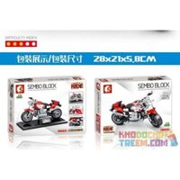 SEMBO 701135  GUZZI V10 CENTAURO GT bộ đồ chơi xếp lắp ráp ghép mô hình Motorcycle Motorbike MOTO GUZZI V10 CENTAURO GT Xe Hai Bánh 238 khối