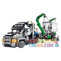 SEMBO 703940  XE TẢI CHỞ HÀNG bộ đồ chơi xếp lắp ráp ghép mô hình  TECHNIQUE Kỹ Thuật Công Nghệ Cao Mô Hình Phương Tiện 1202 khối