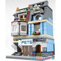 SEMBO WEKKI VIGGI SD6301 6301  CỬA HÀNG THÚ CƯNG bộ đồ chơi xếp lắp ráp ghép mô hình Modular Buildings SEMBO BLOCK Mô Hình Nhà Cửa 305 khối
