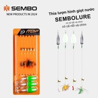 SEMBOLURE bộ mồi thẻo ruồi kèm lưỡi kèm thìa lượn có nổi và chim, mồi câu suối, mồi câu rô phi cá mương