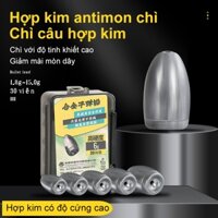 SEMBOLURE viên chì câu cá hợp kim, chì câu lure câu texas thiết kế lỗ xuyên tâm tròn mịn, giúp ném xa hơn, hộp 30 viên Đ