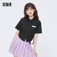 Semir Áo Sơ Mi Cotton Nguyên Chất Ngắn Tay Thời Trang Mùa Hè Mới 2023