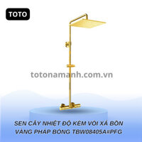 Sen cây nhiệt độ TOTO, kèm vòi xả bồn TBW08405A#PFG ( mầu vàng pháp )