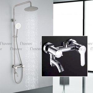 Sen cây nóng lạnh tròn inox304 đánh bóng Navier NV-808