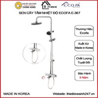 Sen cây tắm đứng nhiệt độ nóng lạnh ECOFA E-367 nhập khẩu HÀN QUỐC - Sen vòi Hàn Quốc, sen cây điều chỉnh nhiệt độ Korea
