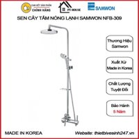 Sen cây tắm đứng nóng lạnh SAMWON NFB-309 nhập khẩu từ HÀN QUỐC - Sen vòi Hàn Quốc, bộ sen cây chính hãng SAMWON KOREA