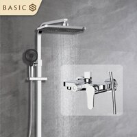 Sen Cây Tắm Nghệ Thuật Basic BW-810SC Chất Liệu Đồng Mạ Chrome Bền Bỉ, Phun Nước Rộng Rãi