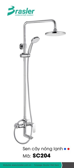 Sen cây tắm nóng lạnh Brasler SC204