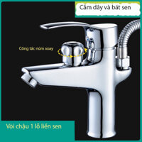 Sen liền vòi 1 lỗ hàng đồng mạ cao cấp bh 3 năm