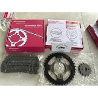 Sên Nhông Dĩa Honda sử dụng cho Wave , Dream dĩa 36 răng - nhông 14 răng - sên 100 mắt ( 14*36-100L ) (Bộ)