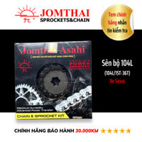 Sên Nhông Dĩa Jomthai Asahi (104L/15T-36T)- Sirius (Bộ) | 428N-104L-15T-36T