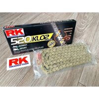 Sên phân khối lớn RK Takasago 520 có phốt cao su Oring, màu vàng