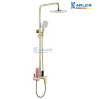 Sen Tắm Đứng Đồng Thau Phủ Crom Cao Cấp Karler KL-155 - Hàng Chính Hãng