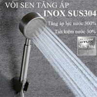 Sen tắm tăng áp inox SUS 304, Vòi sen tăng áp cao cấp