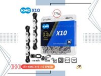 SÊN XE ĐẠP - KMC X10 (116 MẮT, KÈM KHÓA MỞ NHANH) (10 TỐC ĐỘ)