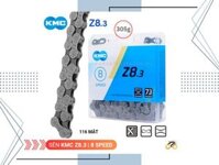 SÊN XE ĐẠP - KMC Z8.3 (116 MẮT, KÈM KHÓA MỞ NHANH) (8 TỐC ĐỘ)