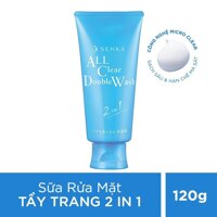 Senka Sữa Rửa Mặt Tẩy Trang Senka Làm Sạch Bụi Bẩn Double Wash 2in1 120g