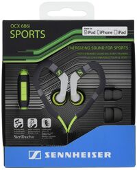 Sennheiser OCX 686i Sports in-Ear Headphones - Green/Grey