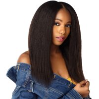 Sensationnel Human Hair Clip On Weave Curls Kinks & Co 1C Clique (20", NATURAL BLACK)