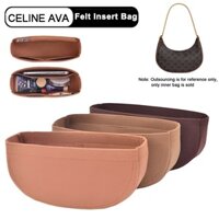 SENSES// Fits For C AVA Armpit Underarm Shoulder Bag Liner Bag Felt Cloth Travel Insert Cosmetic Bag Women Makeup Storage Organize Bags gMKx