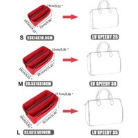 SENSES// For SPEEDY 25 30 35 Bag Organizer Portable Cosmetic Bag Felt Cloth Insert Bag Handbag Organizer Travel Inner Purse for Neverfull vFIk