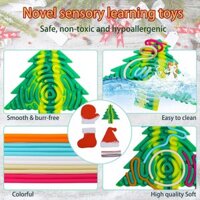 Sensory Activity Board for Kid Sensory Fidget Silicone Calming Toy Gift