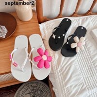 Sephl Dép xỏ ngón hoa đi biển, Dây đeo màu kẹo Hạt đầy màu sắc Dép ngọt ngào dành cho nữ, Thời trang Trọng lượng nhẹ Chống thấm nước Chống trượt Kitty Cat Flat Flip Flops Nữ