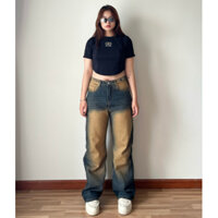 (SEPTEMBER - 2127) QUẦN JEAN OMBRE VÀNG