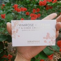 Seraphine Botanicals- Bảng má hồng, son môi Primrose + Cream - Lip & Cheek Cream Palette