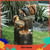 [Seriena.vn] Vịt / Sóc Đài Phun Nước Trang Trí Sân Vườn Bãi Cỏ Vịt Sóc Tượng Có Đèn