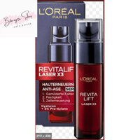 Serum chống lão hoá LOréal Revitalift Laser X3 Anti-Age, làm mờ vết nhăn và tái tạo cấu trúc da, 30ml- Hàng Chuẩn Đức