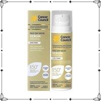 Serum chống nắng dưỡng ẩm Cancer Council Face Day Wear Serum Hydrating Dewy Finish SPF50+ 50ml - diihangmyuc.