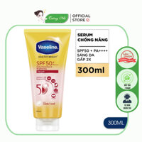 Serum chống nắng Vaseline 50x Thái Lan bảo vệ da với SPF 50+ PA++++ giúp da sáng hơn gấp 2X 300ml