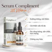Serum Compliment 2 BHA Salicylic Acid Hyaluronic Acid B5 5 Vitamin C 20 Làm Sạch Da, Giảm Mụn Trắng Da Căng Bóng 27ml - 20 Vitamin C