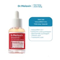 Serum Dr Melaxin Astaxanthin Extra Whitening Hỗ Trợ Trắng Da, Mờ Thâm 30ml ( Chai Đỏ)| Cherry Cosmetics
