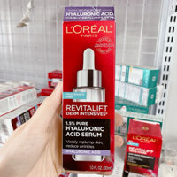 Serum dưỡng ẩm chống lão hoá da Loreal Revitalift Derm Intensives 1,5% pure Hyaluronic Acid 30ml