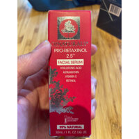 Serum dưỡng da mặt OZNaturals Pro-Retaxinol 2.5 (Hyaluronic Acid, Astaxanthin, Vitamin E, Retinol), 30ml Bí mật của tuổi