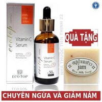SERUM DƯỠNG DA VITAMIN C ECOTOP HÀN QUỐC 50ml -TẶNG XÀ PHÒNG TRẮNG DA THÁI LAN