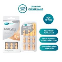 Serum dưỡng trắng da, mờ đốm nâu, đều màu da - Vitamin C, Vitamin E, Bisabolol - NNO VITE Mega We Care (10 viên)
